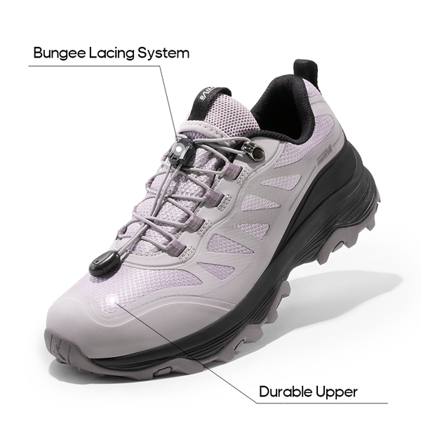 Women's Waterproof Mesh Hiking Shoes - LIGHT PURPLE - 1